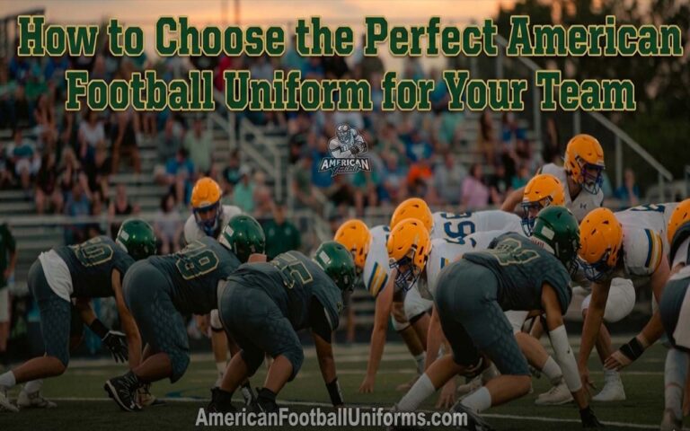 A guide on choosing American Football Uniforms featuring different fabric weights, mesh types, and ergonomic design templates.