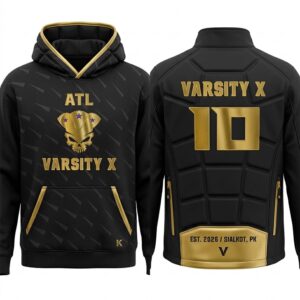 2026 MimiSports custom 7v7 football outerwear featuring a performance sleeveless hoodie and a lightweight sublimated windbreaker jacket with moisture-wicking technology.