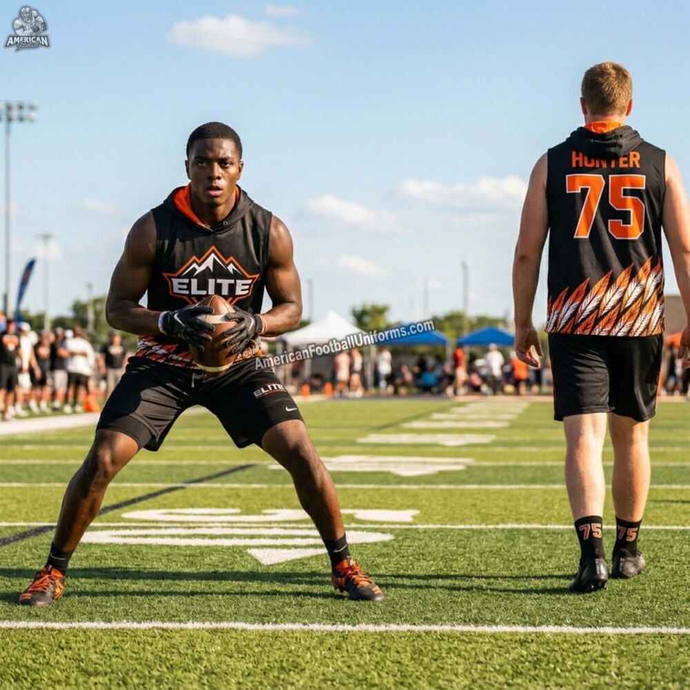 2026 MimiSports custom flag football apparel featuring a professional sublimated jersey with moisture-wicking technology and reinforced stitching.
