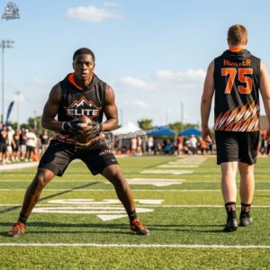 2026 MimiSports custom flag football apparel featuring a professional sublimated jersey with moisture-wicking technology and reinforced stitching.