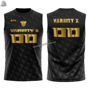 2026 Custom 7v7 Football Jersey with 4-way stretch compression fabric, moisture-wicking technology, and high-definition sublimated team graphics.