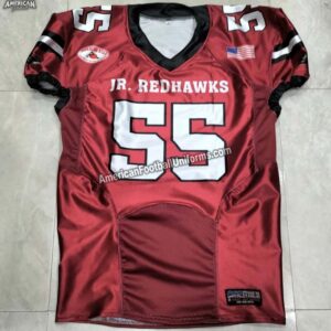 Front view of American Football Uniforms trending hot pink custom jersey with moisture-wicking fabric and professional fit.