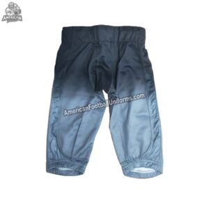 Back view of American Football Uniforms 2-tone black and grey pants showing reinforced seat stitching and 4-way stretch fabric.