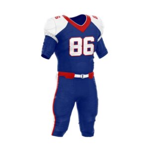 Custom Football Uniform Youth in Royal Blue