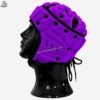 Right side view of MimiSports USA custom purple headgear, showcasing the reinforced ear protection and ergonomic padding layout.