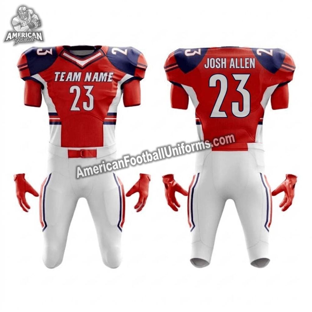 American Football Uniforms Iron-Core integrated uniform featuring full-body integrated padding and professional compression fit.