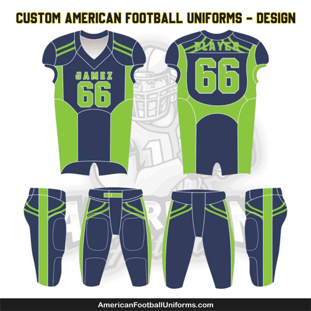 Trending American Football Uniforms featuring high-performance athletic fabrics, reinforced stitching, and professional-grade customization for elite teams.