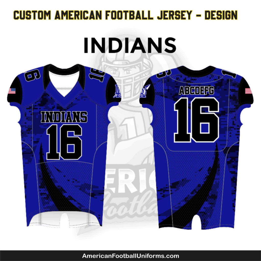 Trending American Football Uniforms youth football uniform packages including jerseys, integrated pants, and socks with customizable team branding options.